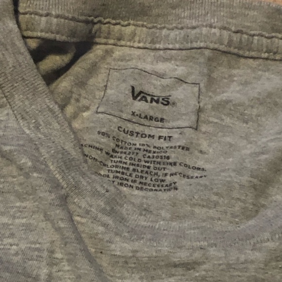 Boys Gray Vans T-shirt - Picture 3 of 3